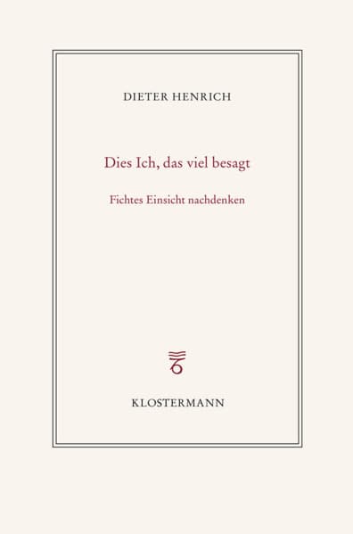 Dies Ich, das viel besagt