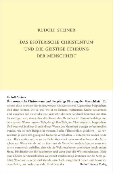 Das esoterische Christentum und die geistige Führung der Menschheit