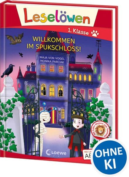 Leselöwen 1. Klasse - Willkommen im Spukschloss! (Großbuchstabenausgabe)