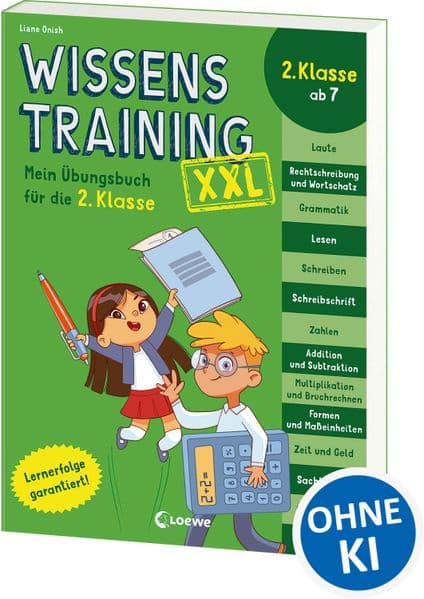 Wissenstraining XXL - Mein Übungsbuch für die 2. Klasse