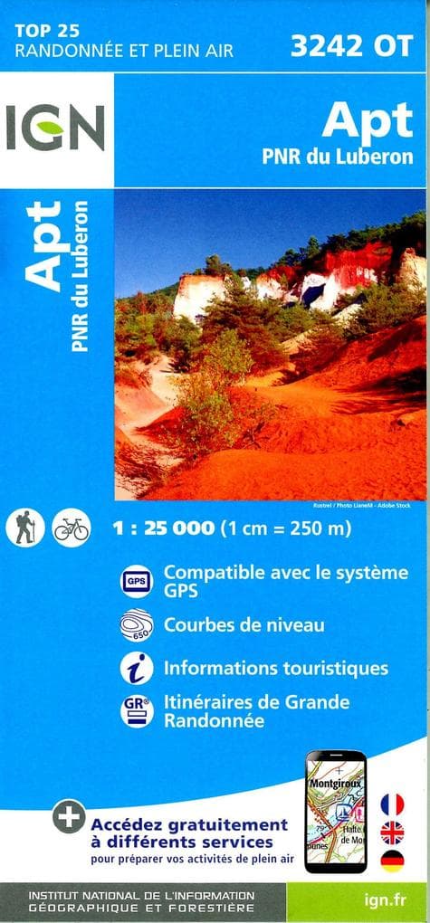 Apt PNR d.Luberon 1:25 000