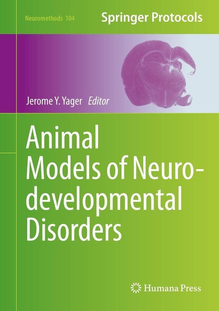 Animal Models of Neurodevelopmental Disorders