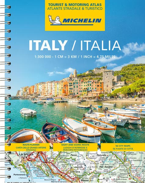 Michelin Straßenatlas Italien mit Spiralbindung