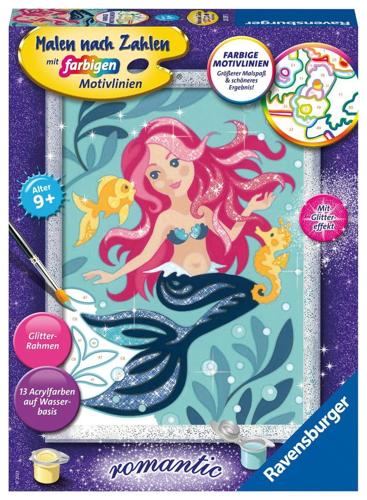 Ravensburger - Malen nach Zahlen - Hübsche Meerjungfrau