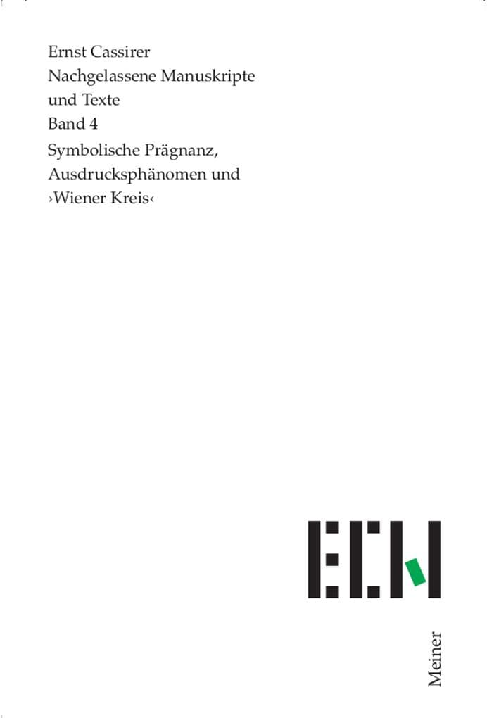 Symbolische Prägnanz, Ausdrucksphänomen und >Wiener Kreis<