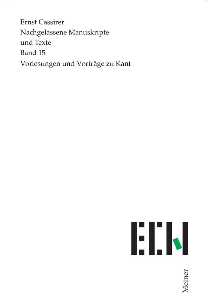Vorlesungen und Vorträge zu Kant