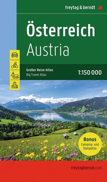 Österreich, Autoatlas 1:150.000, freytag & berndt