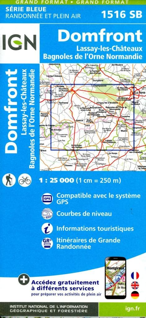 Domfront Lassay-les-Cháteaux 1:25 000