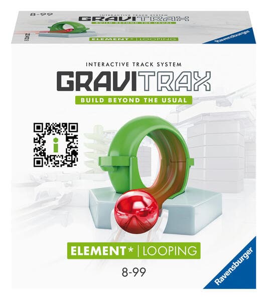 Ravensburger GraviTrax Element Looping - Zubehör für das Kugelbahnsystem. Kombinierbar mit allen GraviTrax Produktlinien, Starter-Sets, Extensions und Elements, Konstruktionsspielzeug ab 8 Jahren