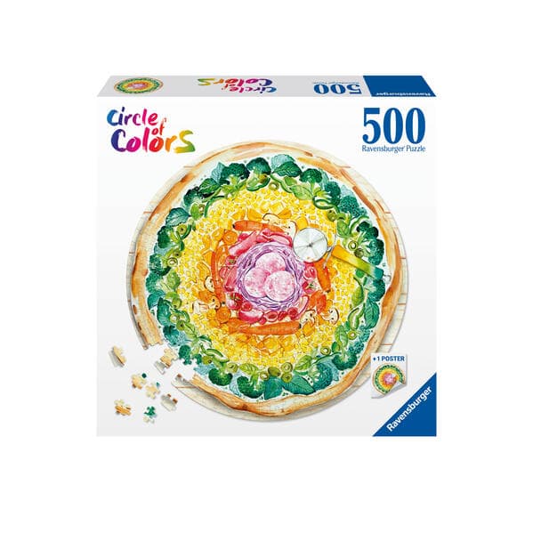 Ravensburger - Circle of Colors Pizza, 500 Teile