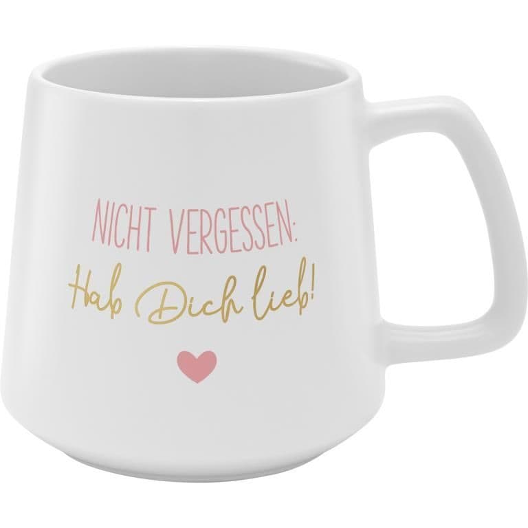 Tasse Konisch Motiv "Lieb"