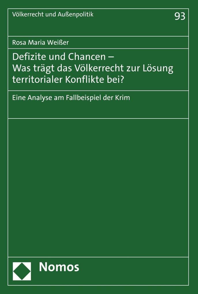 Defizite und Chancen - Was trägt das Völkerrecht zur Lösung territorialer Konflikte bei?