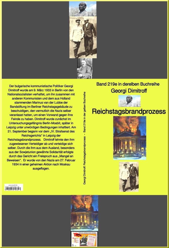 Reichstagsbrandprozess - Band 219e in der gelben Buchreihe - bei Jürgen Ruszkowski