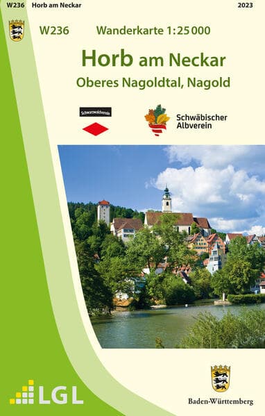Wanderkarte 1:25000 Horb am Neckar
