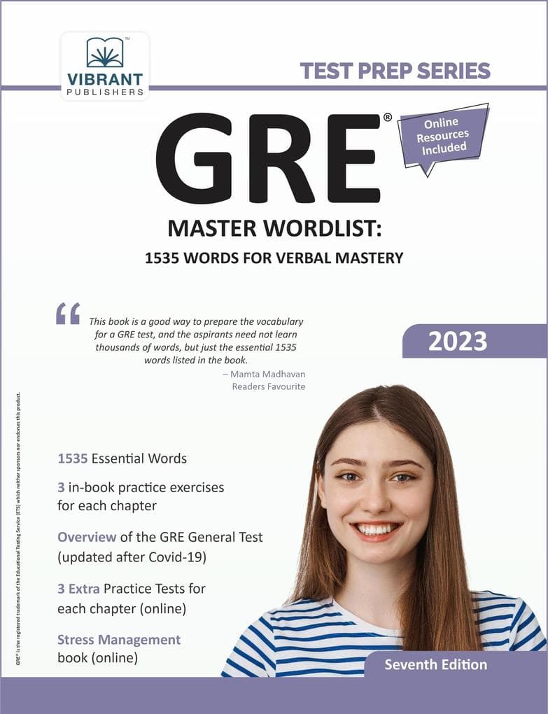 GRE Master Wordlist: 1535 Words for Verbal Mastery (Test Prep Series)
