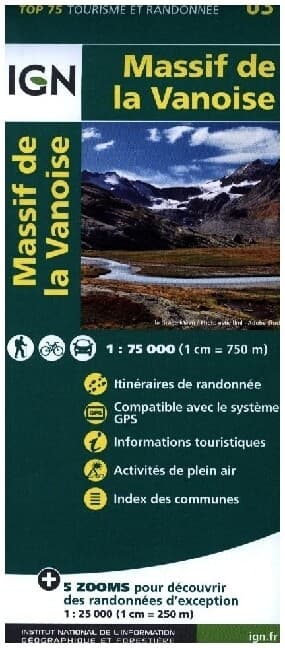 IGN 75 000 Touristische Wanderkarte 03 Massif de la Vanoise