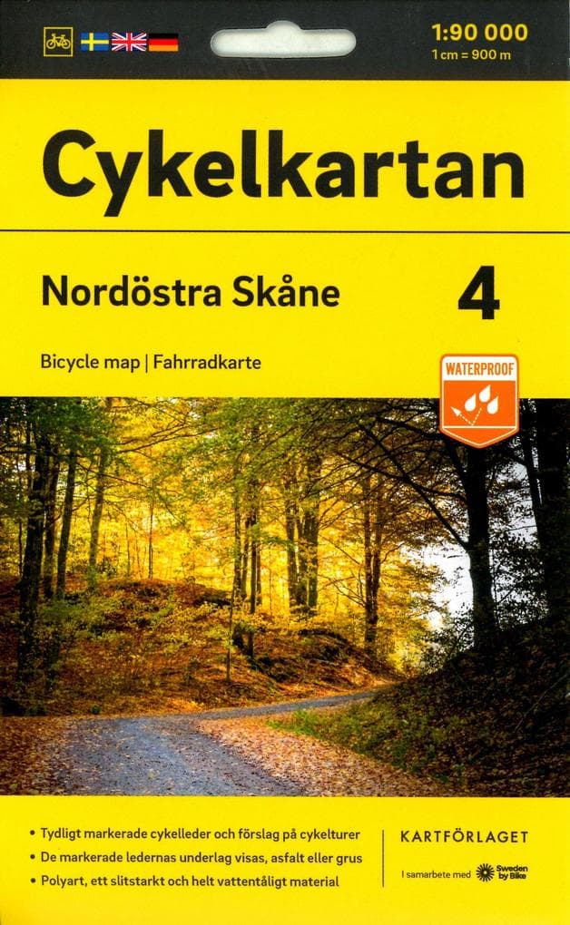 Cykelkartan Blad 4 Nordöstra Skåne 1:90000