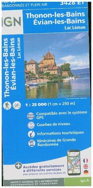 3428ET Thonon-les-Bains Evian-les-Bains 1 : 25 000