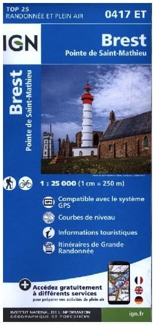 0417ET Brest/ Pointe Saint Mathieu 1 : 25 000