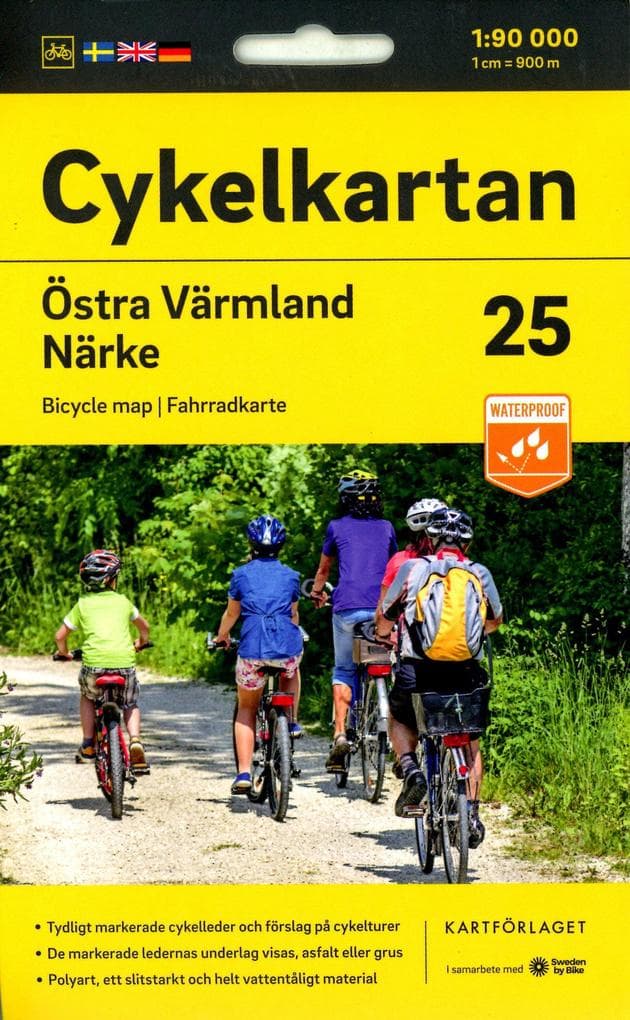 Cykelkartan Blad 25 Östra Värmland/Närke 1:90000