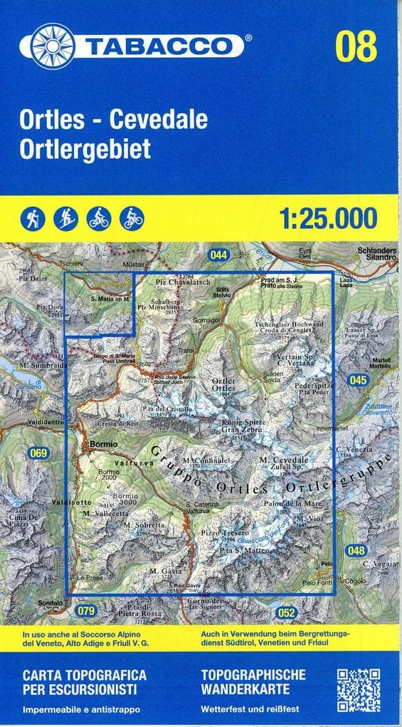 Tabacco Wandern Ortlergebiet 1:25000