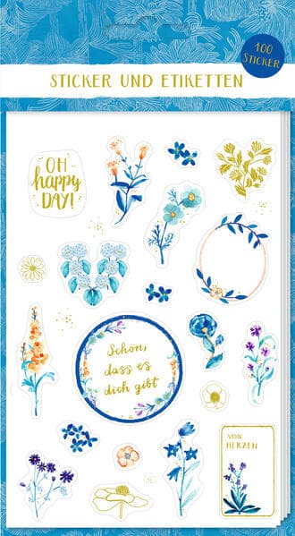 Sticker und Etiketten - Stickerbogen mit 100 Stickern