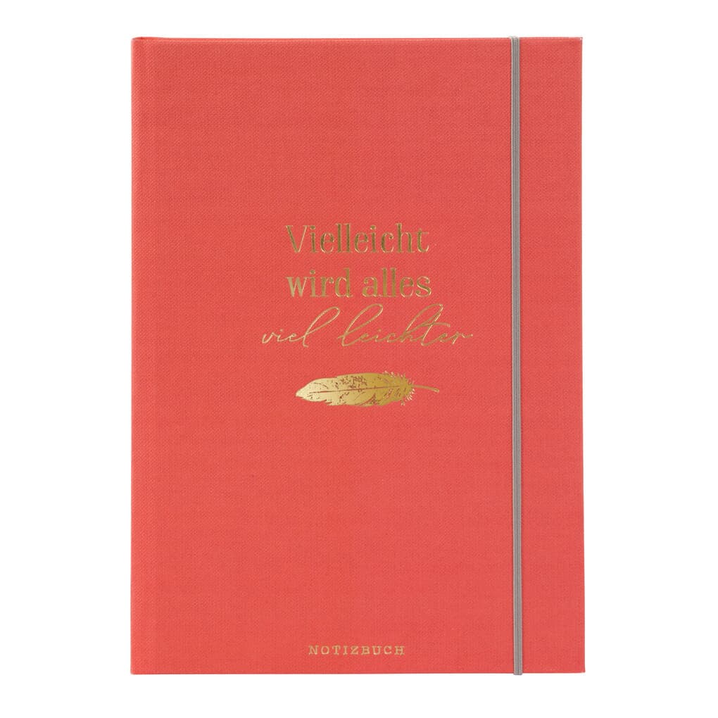 Notizbuch A5 Wortreich Vielleicht ist alles viel leichter