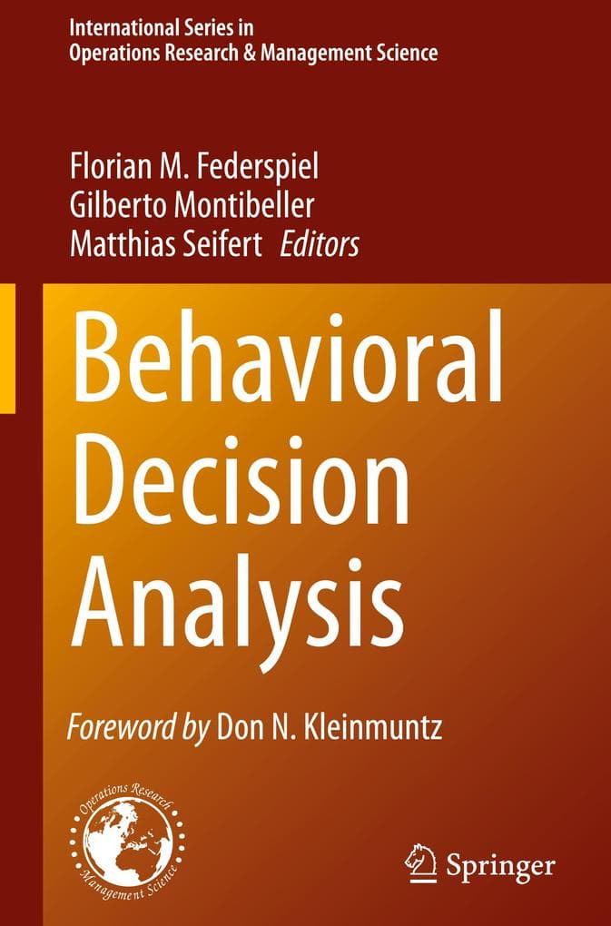 Behavioral Decision Analysis