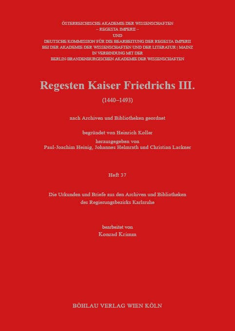 Die Urkunden und Briefe aus den Archiven und Bibliotheken des Regierungsbezirks Karlsruhe