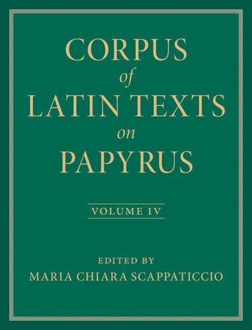 Corpus of Latin Texts on Papyrus