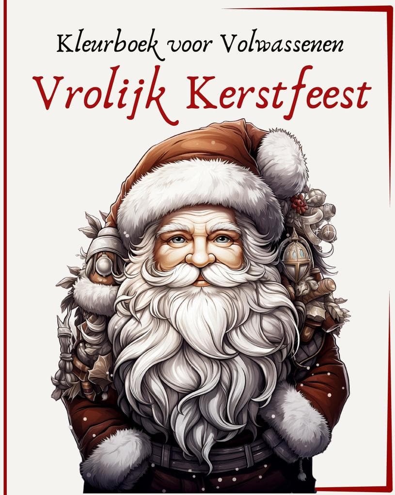 Vrolijk Kerstfeest - Kleurboek voor Volwassenen