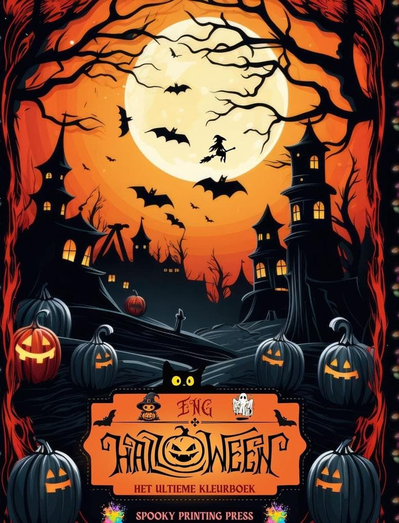 Eng Halloween - Het ultieme kleurboek voor horrorliefhebbers, tieners en volwassenen