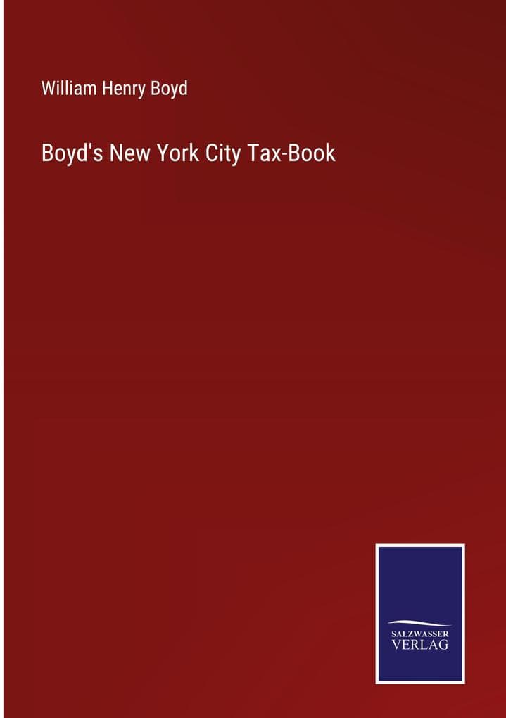 Boyd's New York City Tax-Book