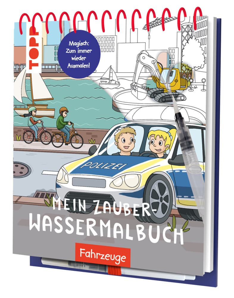 Mein Zauber-Wassermalbuch Fahrzeuge