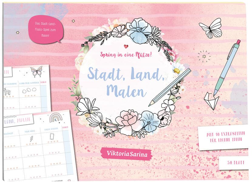 Spring in eine Pfütze! Stadt Land Malen