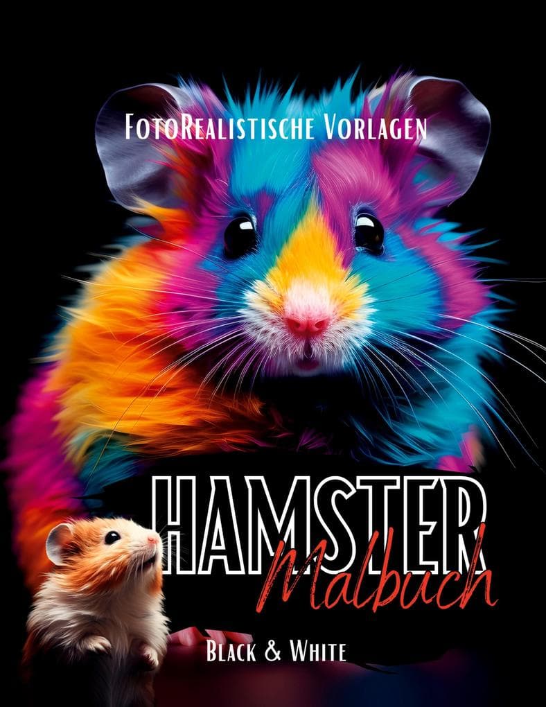 Malbuch Hamster "Fotorealistisch".