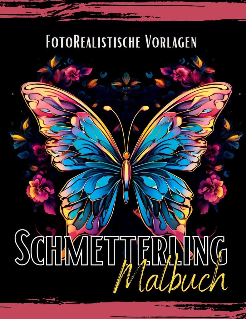 Schmetterling Malbuch "Fotorealistisch".