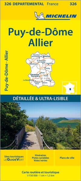 Michelin Auvergne - Zentralmassiv Puy-de-Dóme Allier