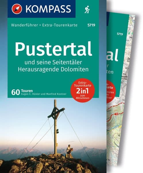KOMPASS Wanderführer Pustertal und seine Seitentäler, Herausragende Dolomiten, 60 Touren mit Extra-Tourenkarte