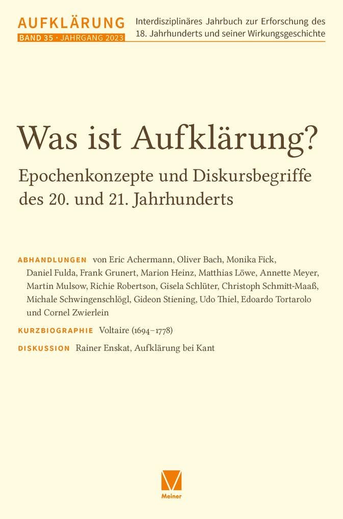 Aufklärung 35: Was ist Aufklärung?