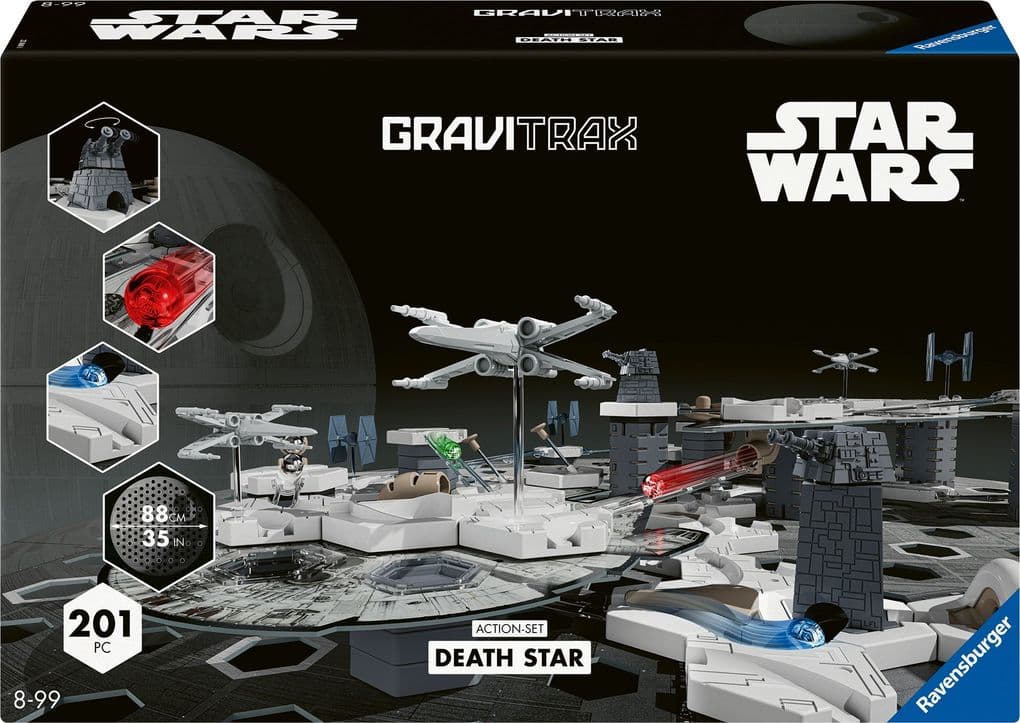 Ravensburger GraviTrax Star Wars Action-Set Deathstar 23860 - GraviTrax Starterset für deine Kugelbahn - Murmelbahn und Konstruktionsspielzeug ab 8 Jahren, GraviTrax Zubehör alleine bespielbar
