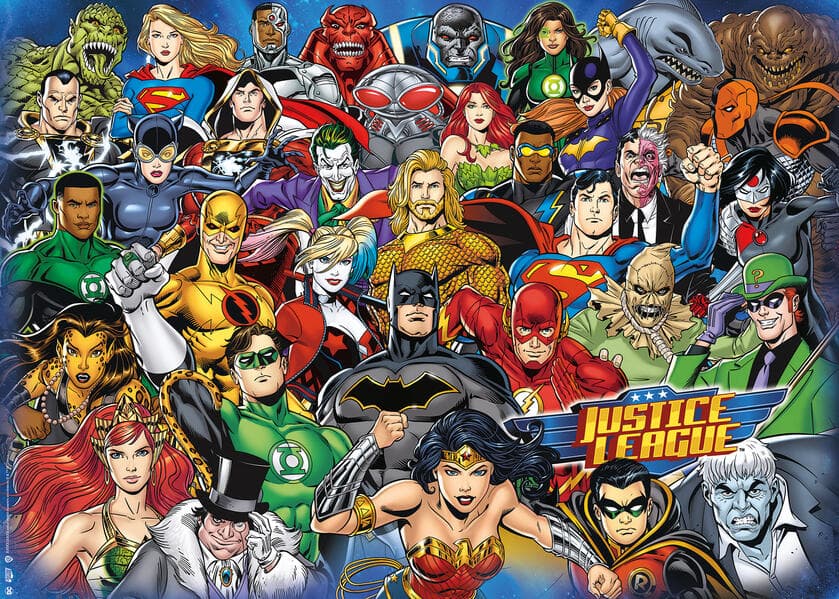 Erwachsenenpuzzle 1000 Teile - Challenge DC Comics