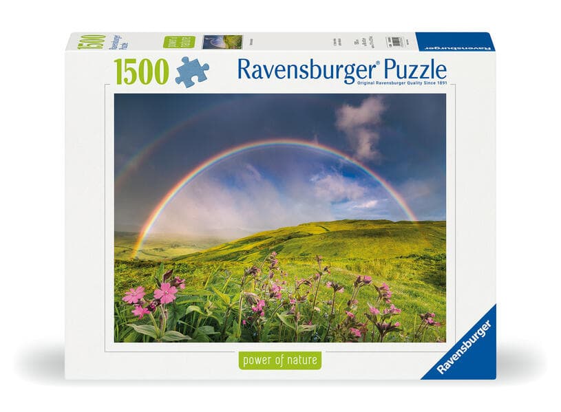 Erwachsenenpuzzle 1500 Teile - Spektakulärer Regenbogen