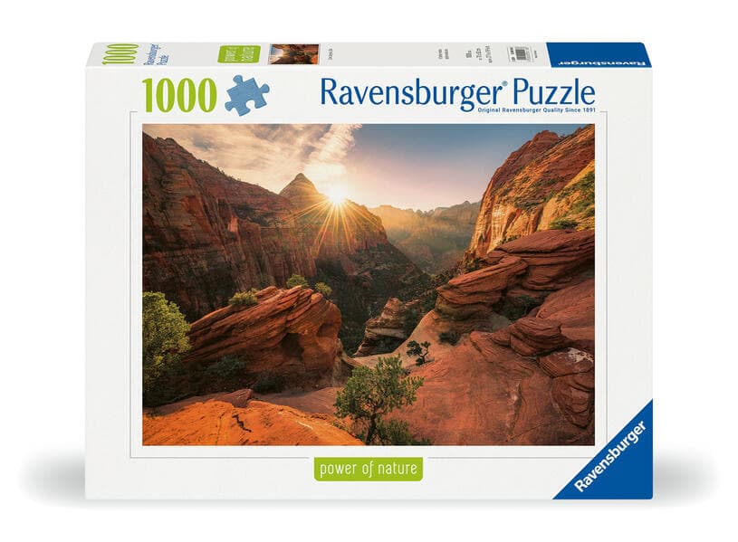 Erwachsenenpuzzle 1000 Teile - Zion Canyon USA