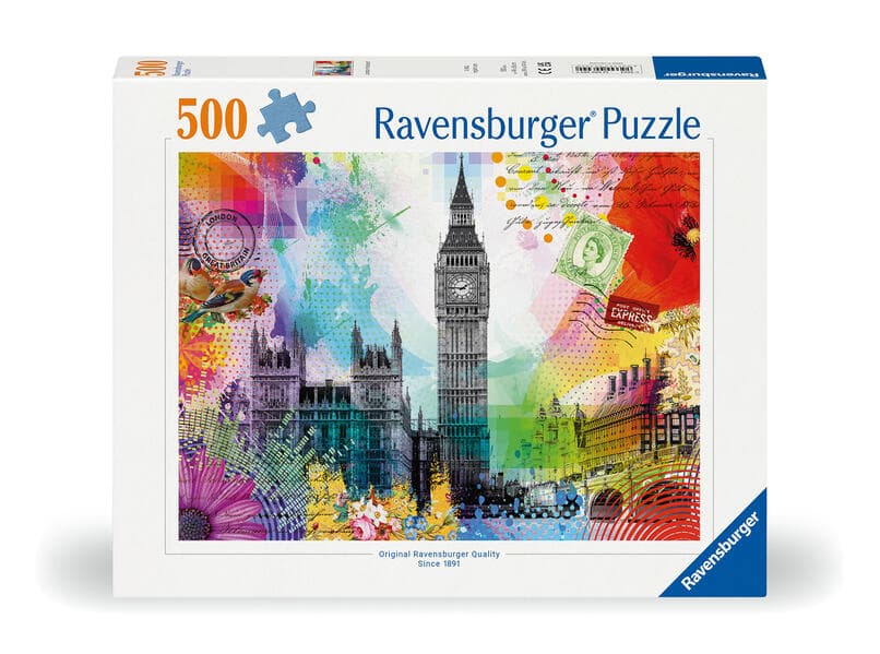 Erwachsenenpuzzle 500 Teile - Grüße aus London