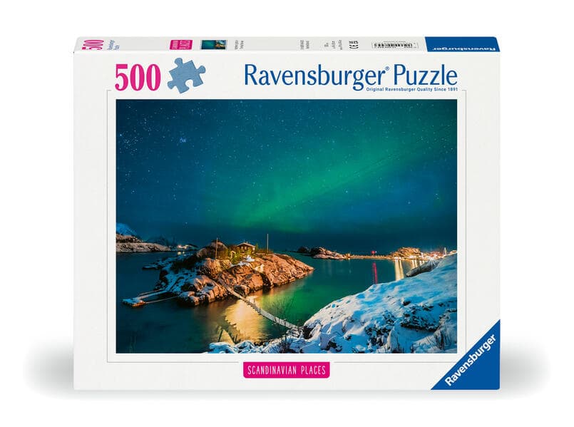 Erwachsenenpuzzle 500 Teile - Nordlichter in Tromsø, Norwegen