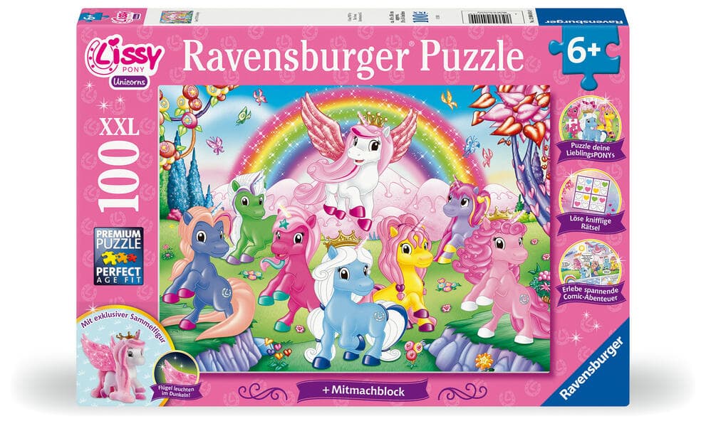Kinderpuzzle 100 Teile - Lissy Pony Activity Puzzle
