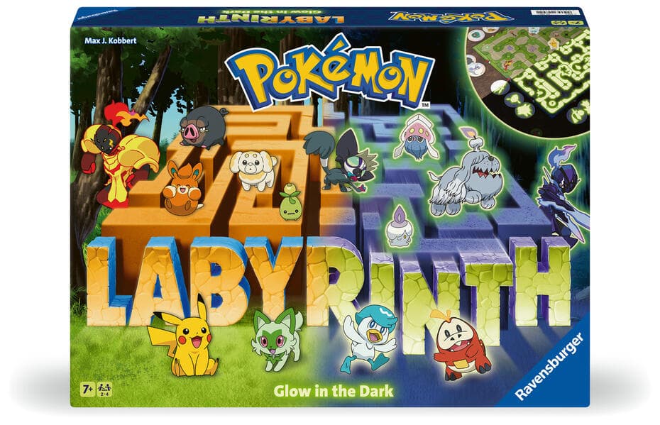Pokémon: Labyrinth Glow in the Dark - Gesellschaftsspiel & Brettspiel ab 7 Jahre