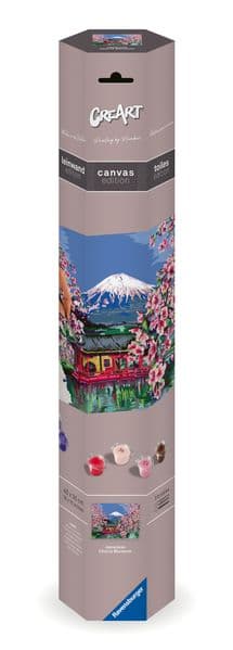 CreArt, Malen nach Zahlen Canvas Leinwand - Japanische Kirschblüten
