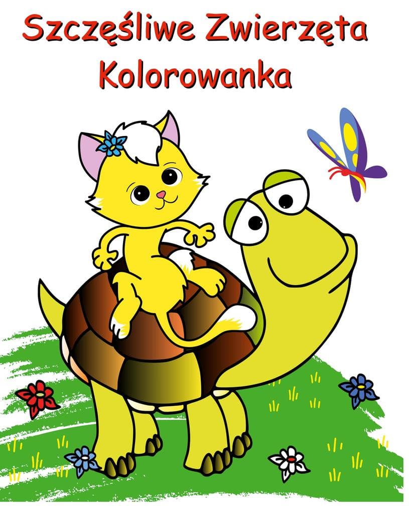 Szczliwe Zwierzta Kolorowanka